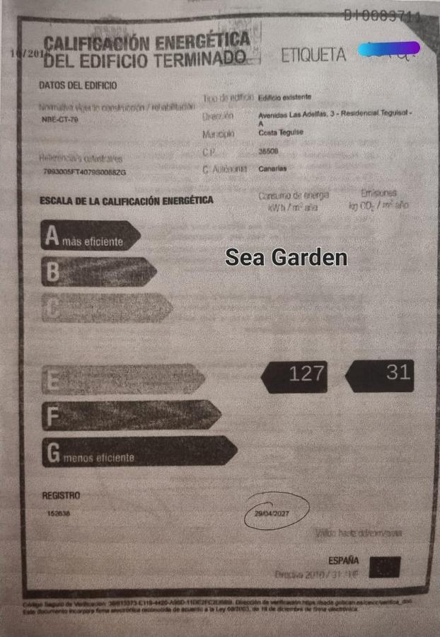 Vivienda Vacacional Sea Garden Costa Teguise Exteriör bild